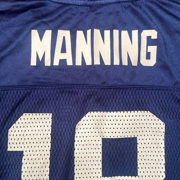 Manning, Reebok kids (sz 7) NFL onfield Peyton Manning #18 Colts mesh jersey - Picture 9 of 9